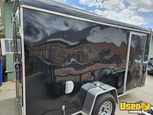 2022 Black Shaved Ice Concession Trailer Air Conditioning Colorado for Sale