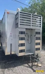 2022 Concession Food Trailers Kitchen Food Trailer Diamond Plated Aluminum Flooring Texas for Sale