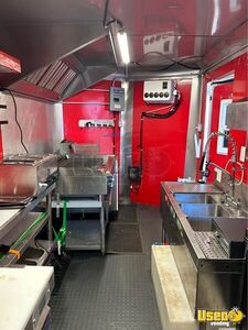 2022 Concession Trailer Kitchen Food Trailer Stainless Steel Wall Covers Indiana for Sale