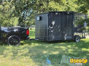 2022 Concession Trailer With Porch Barbecue Food Trailer Concession Window Texas for Sale