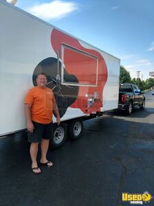 2022 Custom Kitchen Food Trailer Diamond Plated Aluminum Flooring Michigan for Sale