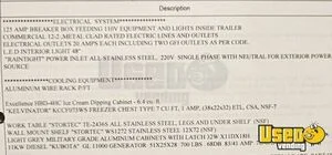 2022 Edge 8.5' X 12' Ice Cream Trailer Gray Water Tank Indiana Diesel Engine for Sale
