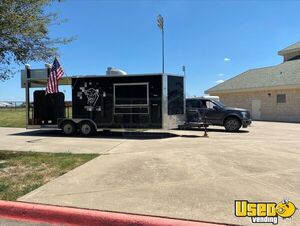2022 Elite Barbecue Food Trailer Stainless Steel Wall Covers Texas for Sale