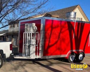 2022 Food Concession Trailer Concession Trailer Exterior Customer Counter Texas for Sale