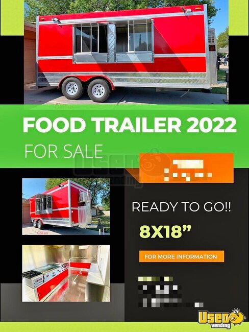 2022 Food Concession Trailer Concession Trailer Texas for Sale