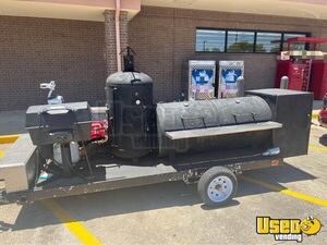 2022 Food Trailer W/ Bbq Smoker Concession Trailer Stainless Steel Wall Covers Texas for Sale