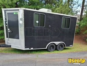 2022 Freedom Trailer, 8.5 × 14 Tandem Axle Enclosed Trailer Concession Trailer Air Conditioning North Carolina for Sale
