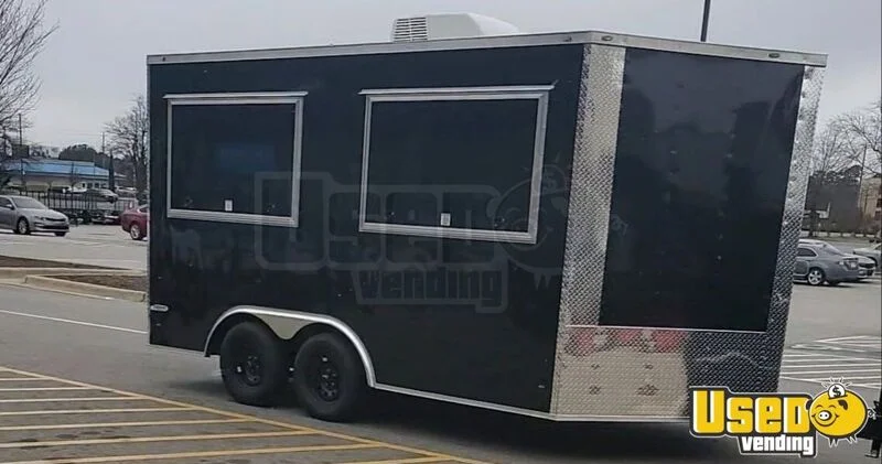 2022 Freedom Trailer, 8.5 × 14 Tandem Axle Enclosed Trailer Concession Trailer North Carolina for Sale
