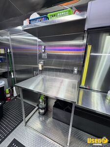 2022 H9618tt-100 Kitchen Food Trailer Diamond Plated Aluminum Flooring Colorado for Sale