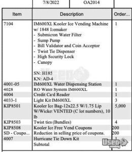 2022 Im600xl Kooler Ice Vending Machine W Water Dispenser Bagged Ice Machine 3 Georgia for Sale