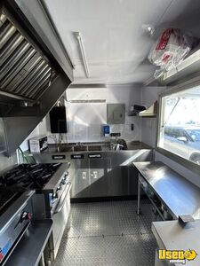 2022 Kitchen Food Concession Trailer Kitchen Food Trailer Diamond Plated Aluminum Flooring Florida Gas Engine for Sale