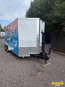 2022 Kitchen Trailer Kitchen Food Trailer Diamond Plated Aluminum Flooring Colorado for Sale