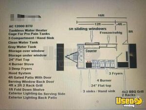 2022 Kitchen Trailer Kitchen Food Trailer Exterior Customer Counter Florida for Sale