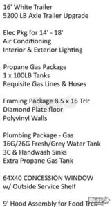 2022 Kitchen Trailer Kitchen Food Trailer Generator Idaho for Sale