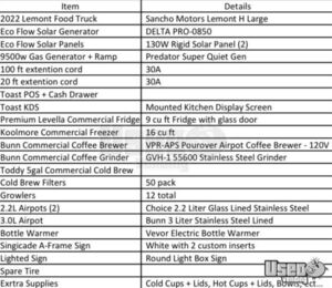 2022 Lemont H Large Beverage - Coffee Trailer Generator Ohio for Sale