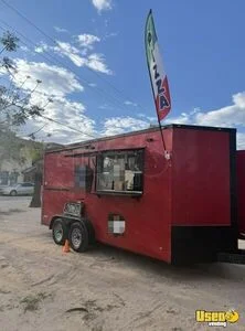 Solar Powered - 2022 7' x 18' Pizza Food Concession Trailer Mobile Vending Unit for Sale in Arizona!