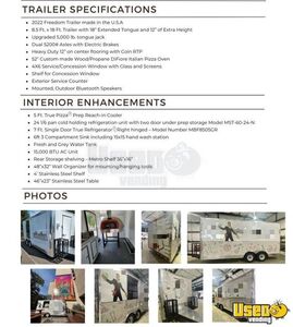 2022 Pizza Trailer Pizza Trailer Exterior Customer Counter Texas for Sale