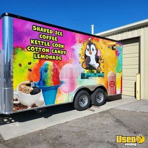 2022 Shaved Ice And Coffee Trailer Snowball Trailer Cabinets Tennessee for Sale