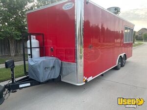 2022 V-series Barbecue Concession Trailer Barbecue Food Trailer Cabinets Texas for Sale