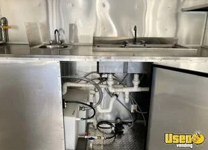 2022 (vt710fte) Concession Trailer Diamond Plated Aluminum Flooring Florida for Sale