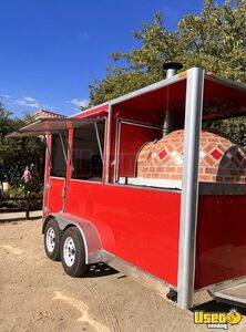 2022 Wood-fired Pizza Concession Trailer Pizza Trailer Diamond Plated Aluminum Flooring California for Sale