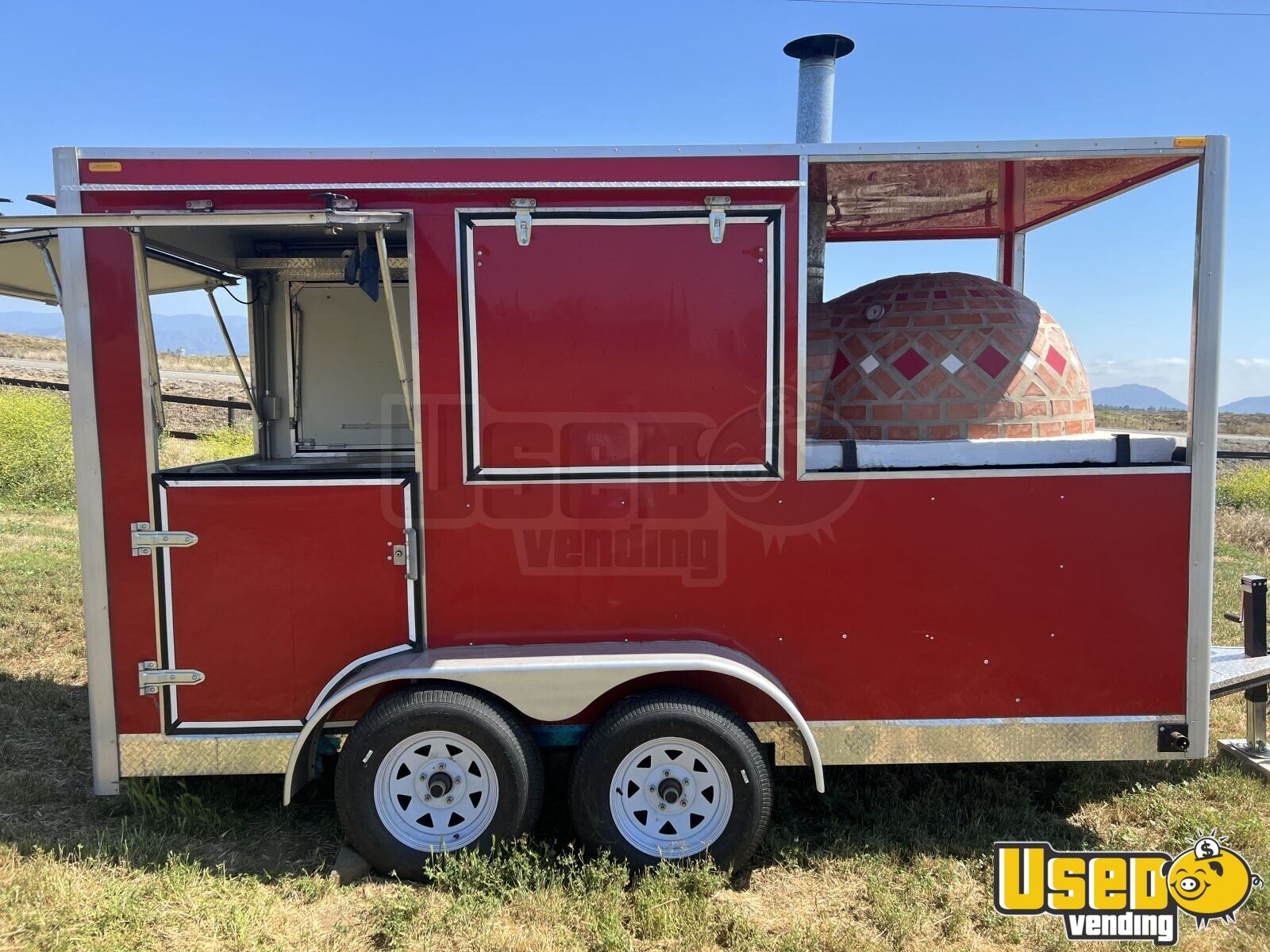 Very Lightly Used 2022 6' x 13' Registered WoodFired Pizza Trailer