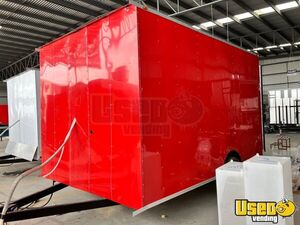 2023 12' Custom Concession Trailer Diamond Plated Aluminum Flooring California for Sale