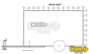 2023 12' Custom Concession Trailer Gray Water Tank California for Sale