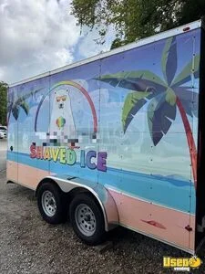 2023 2023 Turnkey Shave Ice Concession Trailer Snowball Trailer Exterior Customer Counter Florida for Sale