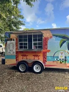 2023 7' x 16' Shaved Ice Trailer Snowball Concession Trailer for Sale in Florida!