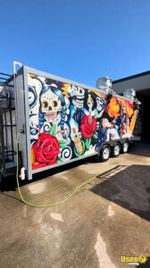 2023 23 Ft 3 Axle Kitchen Food Trailer Exterior Customer Counter Arkansas for Sale