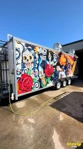 2023 23 Ft 3 Axle Kitchen Food Trailer Exterior Customer Counter Arkansas for Sale
