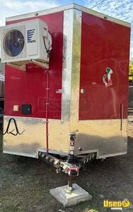 2023 7x12sa Concession Trailer Diamond Plated Aluminum Flooring Florida for Sale