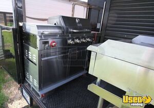 2023 7x20 Ta With Open Bbq Porch Kitchen Food Trailer Exterior Customer Counter Illinois for Sale