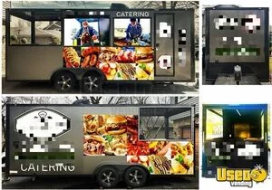 2023 7x20 Ta With Open Bbq Porch Kitchen Food Trailer Generator Illinois for Sale