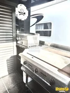 2023 7x20 Ta With Open Bbq Porch Kitchen Food Trailer Reach-in Upright Cooler Illinois for Sale