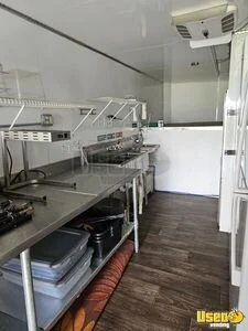 2023 8.5' X 24' Gooseneck Kitchen Food Trailer Stainless Steel Wall Covers Kansas for Sale