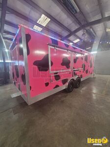 2023 8.5 X 24 Kitchen Food Trailer Diamond Plated Aluminum Flooring Texas for Sale