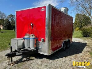 2023 8.5x14 Kitchen Food Trailer Concession Window Ohio for Sale