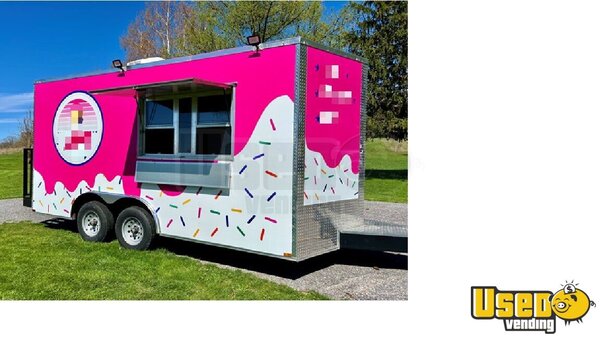 2023 8.5x16 Concession Trailer Ice Cream Trailer New York for Sale