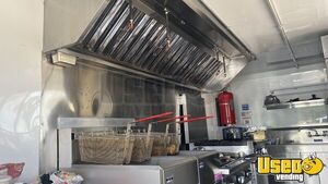 2023 8.5x16 Kitchen Food Trailer Diamond Plated Aluminum Flooring Texas for Sale
