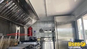 2023 8.5x16 Kitchen Food Trailer Stainless Steel Wall Covers Texas for Sale