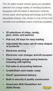 2023 Ab32-474 Other Snack Vending Machine 4 Florida for Sale