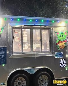 2023 Cargo Trailer Kitchen Food Trailer Diamond Plated Aluminum Flooring Florida for Sale