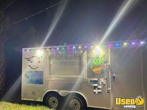 2023 Cargo Trailer Kitchen Food Trailer Stainless Steel Wall Covers Florida for Sale