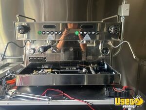 2023 Coffee Trailer Concession Trailer Diamond Plated Aluminum Flooring Texas for Sale