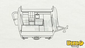 2023 Concession Trailer Beverage - Coffee Trailer Exterior Customer Counter California for Sale