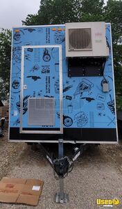 2023 Ec-24 Concession Trailer Stainless Steel Wall Covers Texas for Sale