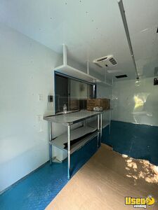 2023 Empty Food Concession Trailer Concession Trailer Diamond Plated Aluminum Flooring Texas for Sale