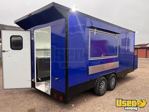2023 Exp18x8 Kitchen Food Trailer Diamond Plated Aluminum Flooring Texas for Sale